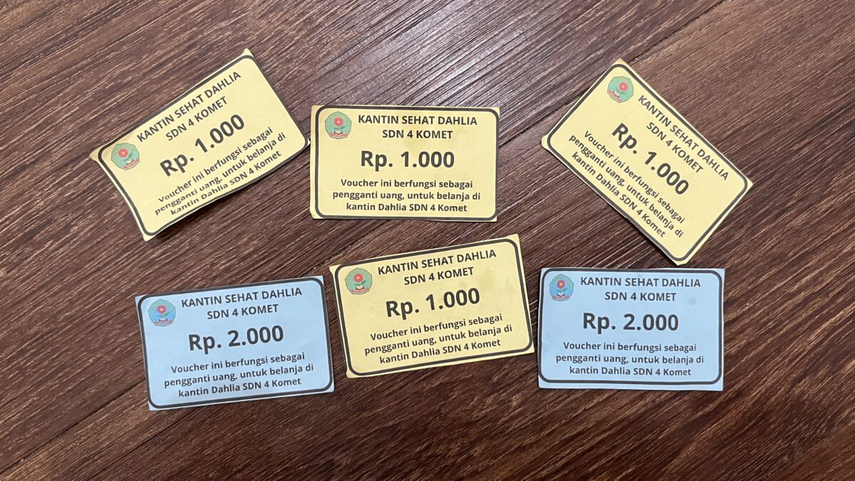 Vocher kantin sehat dahlia sd banjarbaru